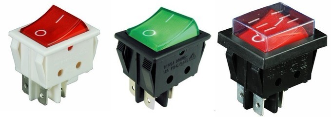 【專業(yè)供應(yīng)32X25mm帶燈兩檔4腳ON-OFF帶防水帽船型開關(guān)/翹板開關(guān)】價(jià)格,廠家,圖片,電工開關(guān),東莞市菲比電子科技-